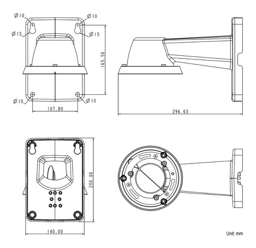 Imagen 2 de 2 de Vivotek Am-220, Accesorio Soporte Para Montaje En Pared