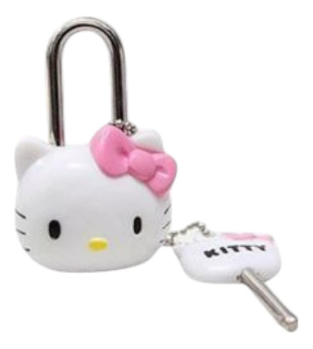Candado Hello Kitty Con Llave Sanrio Kuromi Cinnamoroll Blanco
