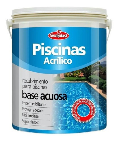 Pintura Para Piletas Al Agua  X 4 Lts Sinteplast