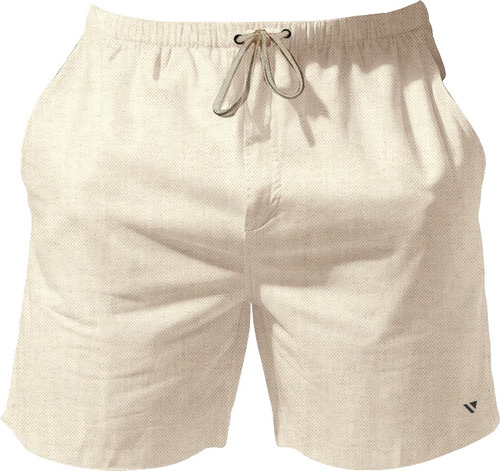 Short Bermuda Praia Linho Mauricinho Masculino Verão Voker