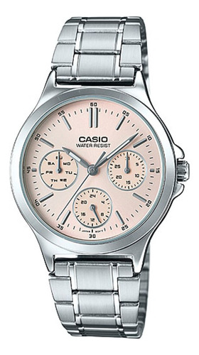 Reloj Para Mujer Casio Ltp_v300d_4a Plateado