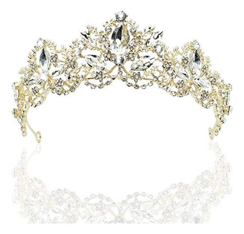 Corona De Oro, Vofler Barroco Vintage Tiara   Cristal Di
