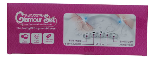 Juego De Tocador De Maquillaje Musical Con Luz Y Accesorios
