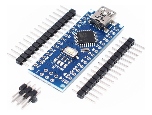 Tarjeta Desarrollo Nano V3.0 Atmega328 Pines Sin Soldar