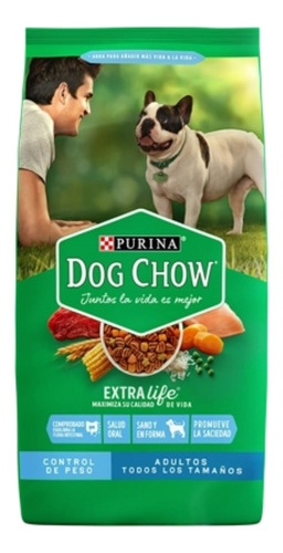 Alimento Dog Chow Extra Life Control de Peso para perro adulto todos los tamaños sabor mix en bolsa de 18kg