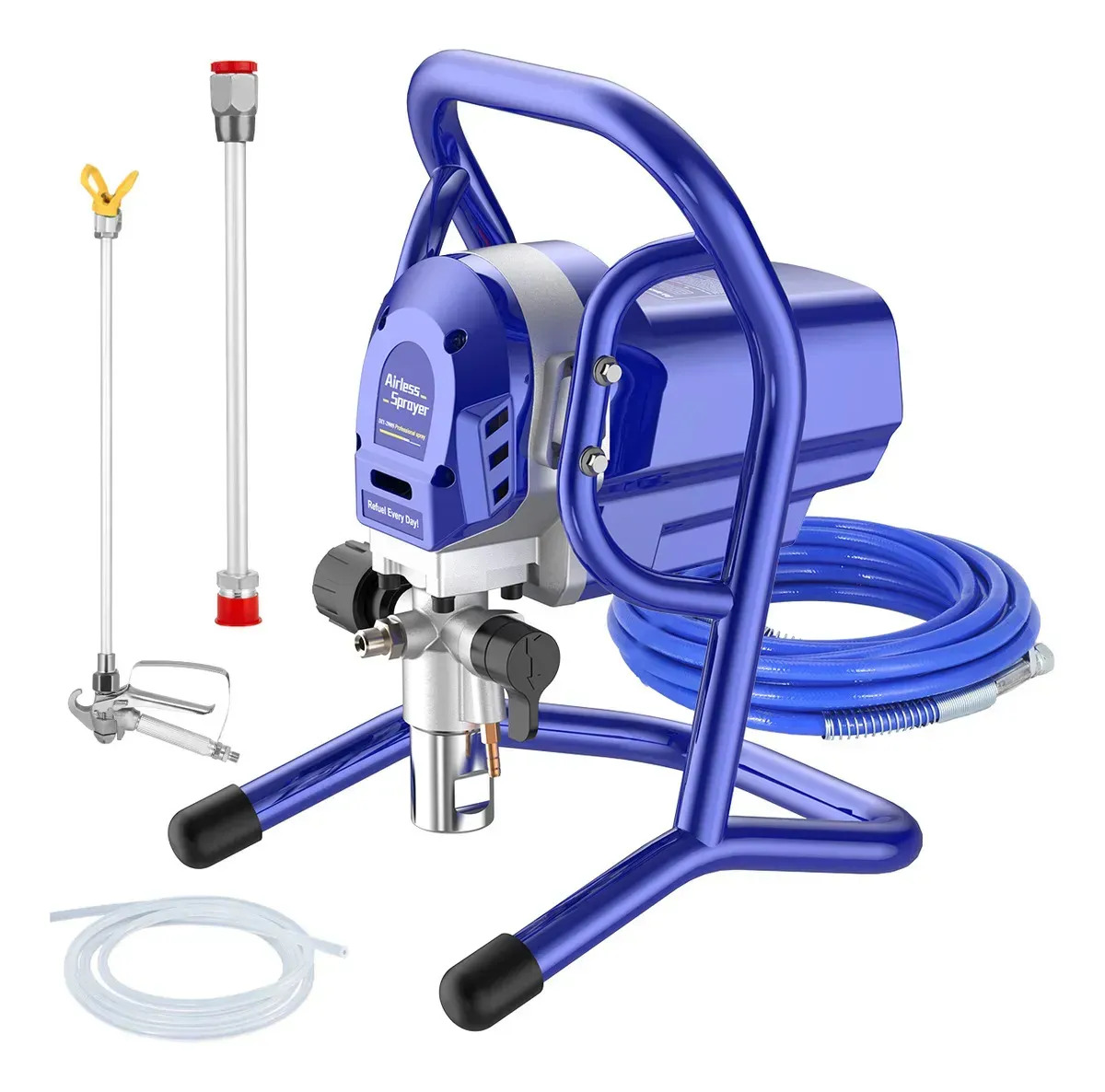 Máquina de Pulverización Airless Garselay GA-148, Pistola Eléctrica de Pintura 1350W y 3625 PSI