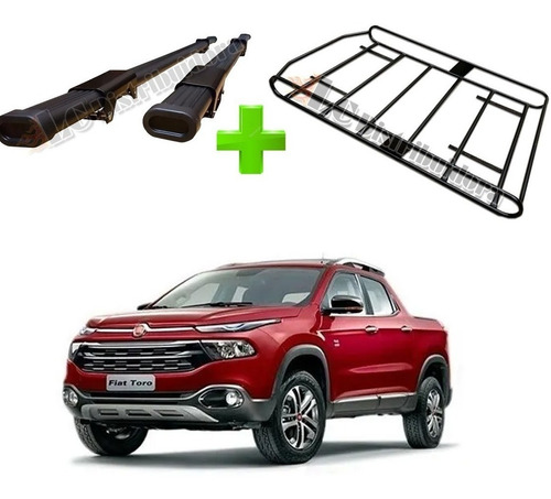 Barra Porta Equipaje Fiat Toro + Parrilla Dk