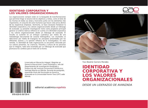 Libro: Identidad Corporativa Y Los Valores Organizacionales: