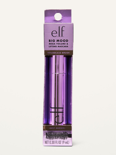Máscara de pestañas con infusión de minerales E.l.f., 20 g, color marrón oscuro