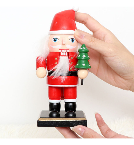 Adornos Navideños De Madera Con Forma De Cascanueces, Muñeco