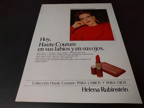 (pb904) Publicidad Clipping Haute Couture Helena Rubinstein