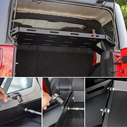 Bandeja Portaequipaje De Metal Sólido Para Jeep Wrangler Jk