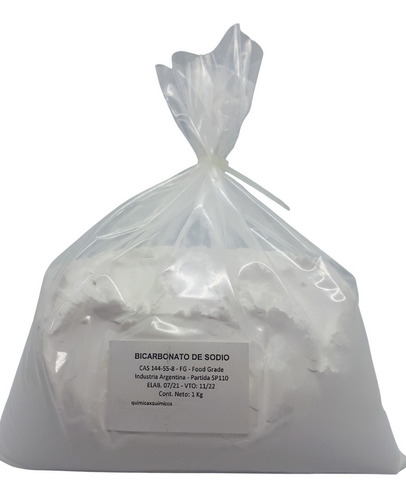 Imagen 1 de 5 de Bicarbonato Fg 1 Kg Alimentario Químicaxquimicos