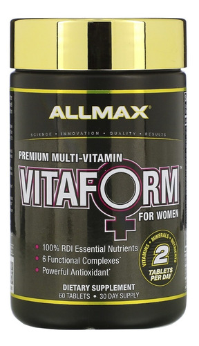 Allmax Vitaform For Women 30 Servicios Vitaminas Y Minerales