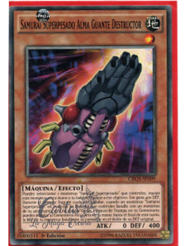 Samurai Superpesado Alma Guante Destructor Yu-gi-oh! (Usado)