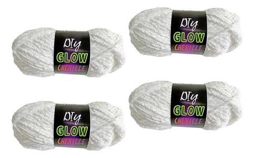 4x Hilo Que En La Oscuridad Hilo De Crochet Hilo Luminoso