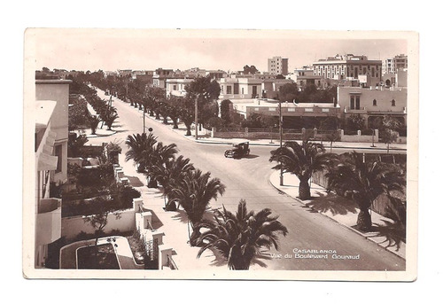 Antigua Postal Casablanca Marruecos 1939 Palmeras 530 B3