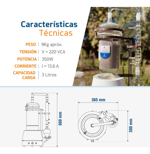Destilador De Aceites Esenciales Figmay