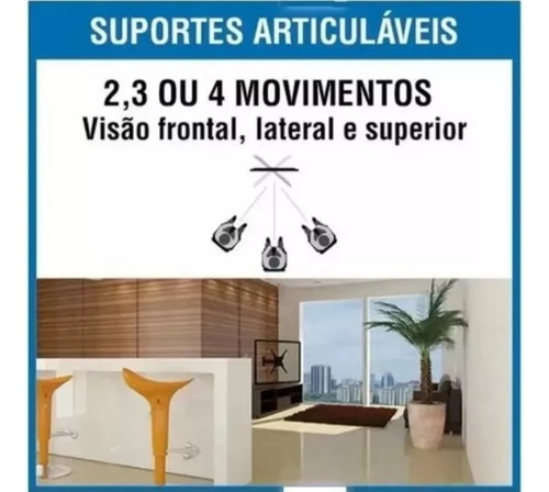 Suporte Articulado De Parede Para Tv monitor De 14 Até 55 Polegadas Artflex Suportes Art 55 - Preto