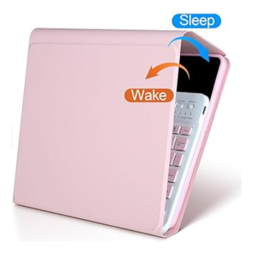 Funda Con Teclado Rosado Para iPad Pro 11 M4 2024 Español