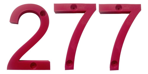 Números Para Casa 3d, Mxdru-277, Número 277, 17.7cm Altura,