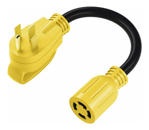 Gearit Adaptador De Cable Rv Dogbone De 50 A 30 Amp, 4 Punta