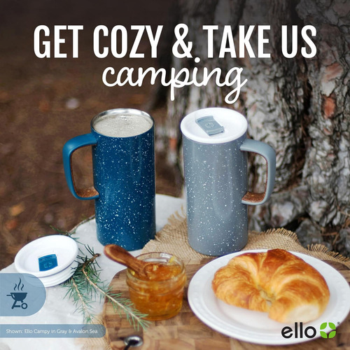Taza De Viaje Con Aislamiento Al Vacio Ello Campy Con Sello