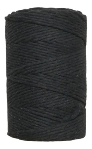 Hilo Puro De Algodón Macramé Color Gris Topo, Gris Oscuro 