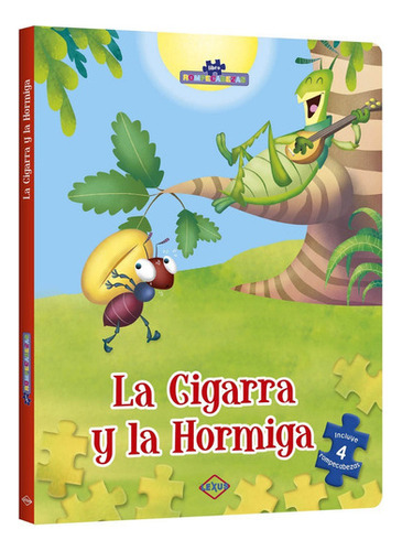 La Cigarra Y La Hormiga - 4 Rompecabezas, De No Aplica. Editorial Lexus, Tapa Dura En Español