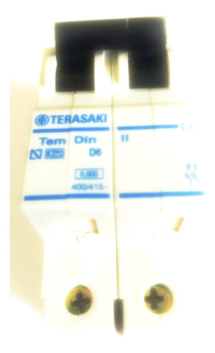 Disjuntor Tem Din I I D6 6 A Curva D Bipolar Terasaki