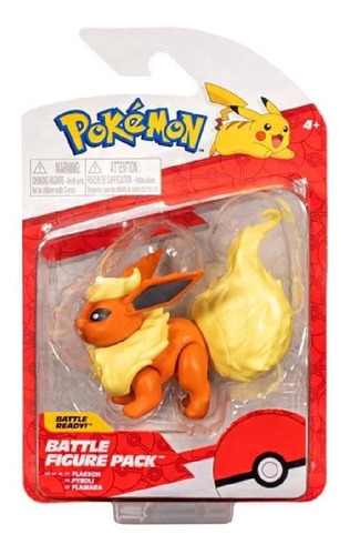 Boneco Pokemon Figuras De Batalha Flareon 7cm Sunny 2782