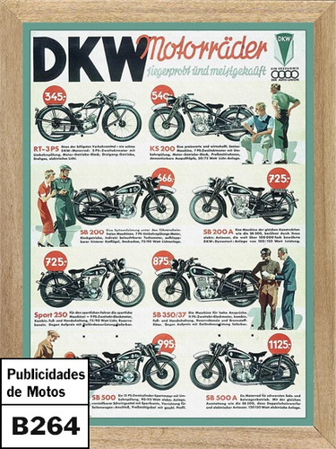 Cuadros De Motos Dkw Motorräder      B264
