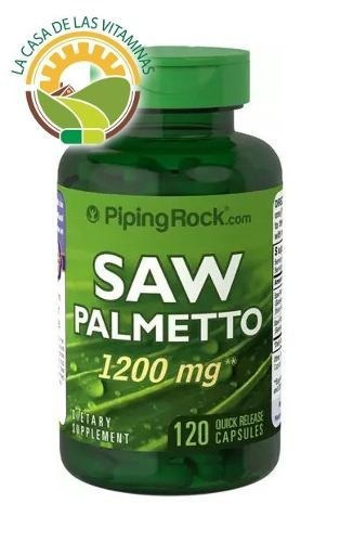 Suplemento en cápsula Piping Rock  Saw Palmetto Saw Palmetto vitaminas en pote de 144g 120 un