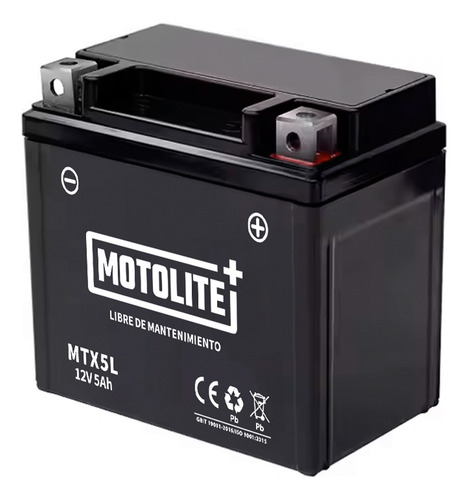 Bateria Moto Motolite Mtx5l Honda Biz 125