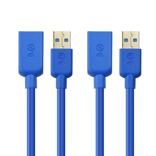 Superspeed Cable De Extension Usb 3.0, Macho Y Hembra, Azul
