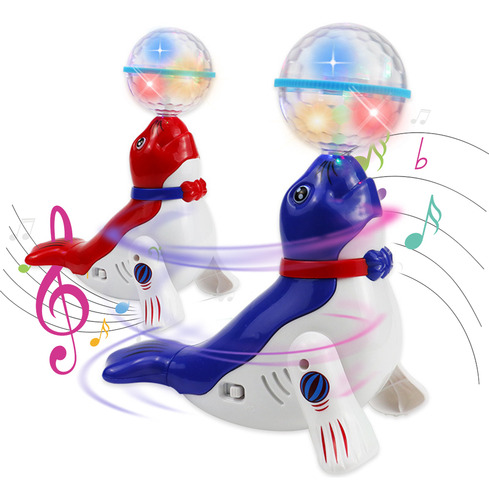 Juguete Eléctrico Musical Para Perros Whe Top Ball Sea Puppy