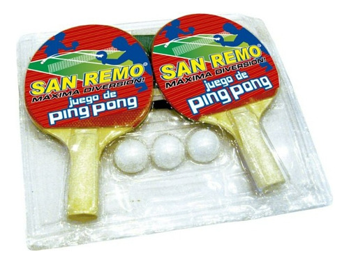 Set De Ping Pong Con 3 Pelotas Y Red 102838 San Remo