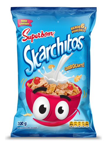 Cereal Matinal Superbom Skarchitos Em Pacote 200 G