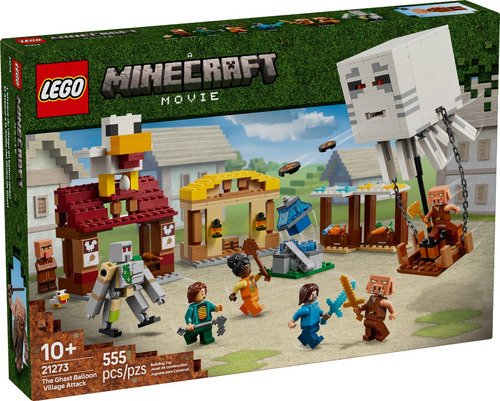 Lego® Minecraft® O Ataque Do Balão Ghast À Vila 21273 555 Minecraft
