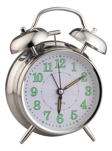 Fox Valley Traders Reloj Despertador Vintage Que Brilla