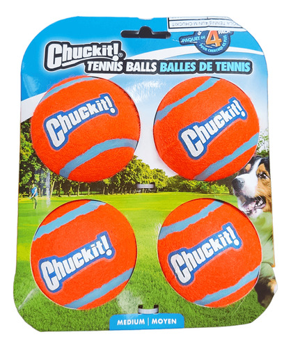 Brinquedo Pet Cão 4 Bolinhas De Tenis Chuckit Importada Eua