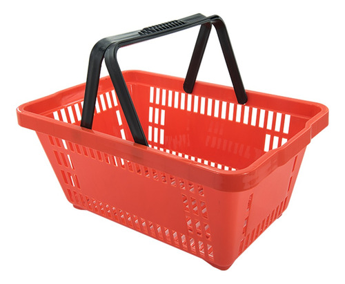 Cesta Plástica D-100 Vermelho 16 Litros Della Plast