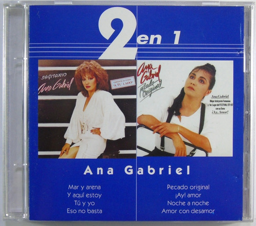 Ana Gabriel 2 En 1 Sagitario Pecado Original Cd