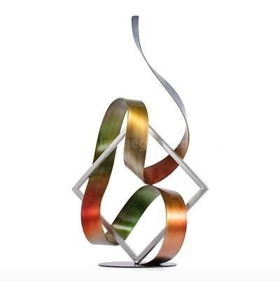 C3i6 De Navidad Tooarts Plaza Y Cinta Escultura Metal Decora