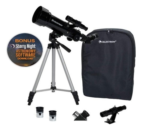 Telescopio Celestron 70mm Travel Scope Con Maleta Color Negro