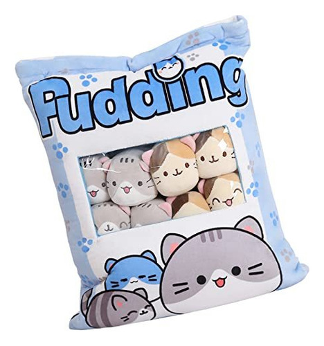 Cute Kitten Pillow Cat Doll Pudding Kawaii Peluche Juguetes