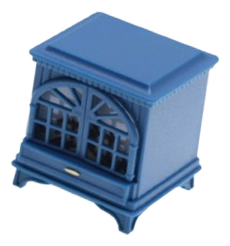 Chimenea En Miniatura Para Casa De Muñecas 1/12, Mini Azul