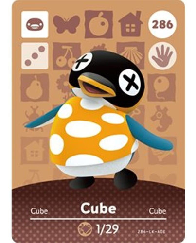 Cubo - Tarjeta De Amiibo De Nintendo Animal Crossing Happy H