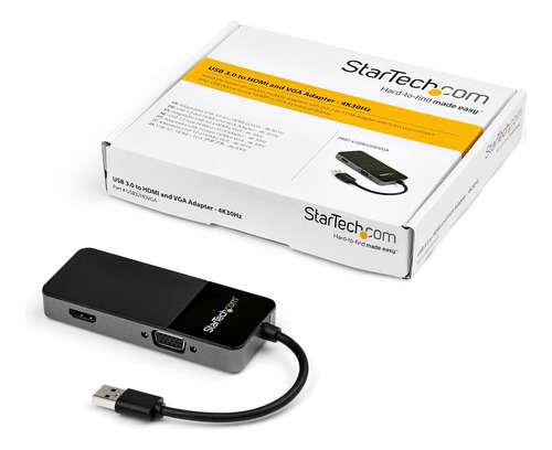 Adaptador Video StarTech USB32HDVGA Negro 11cm.