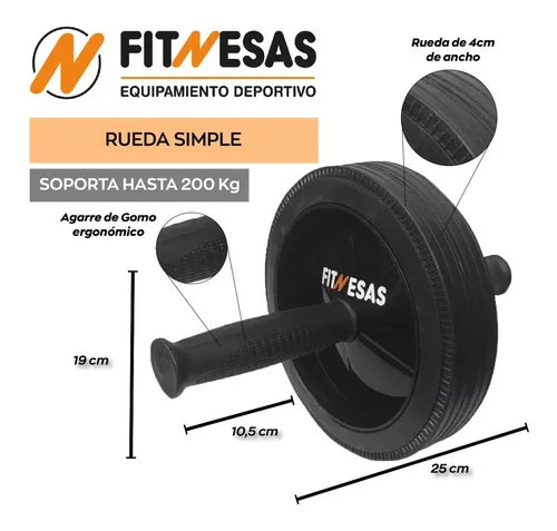 Kit Entrenamiento Colcho Pesas Rueda Banda Soga Tobilleras